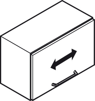 Set mecanism Häfele Duo standard, pentru susținere sau rabatare front de mobilier din lemn/PAL/MDF sau ramă din aluminiu